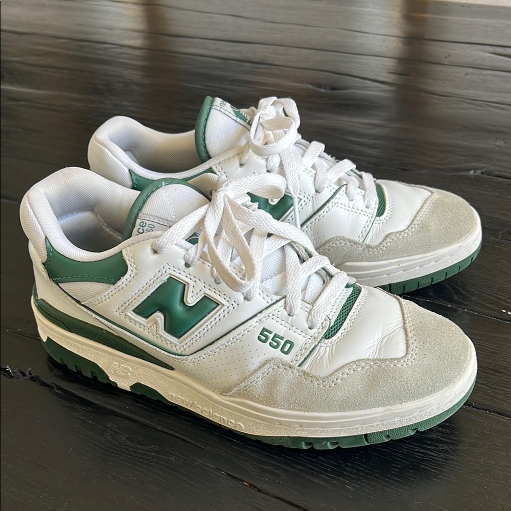 New Balance white green 550 6.5 BB550WT1